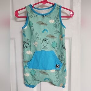 AQS Kids Cartoon Sleep Sack - Teal and Blue